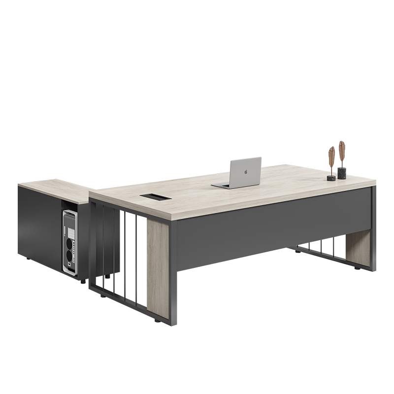 易企采 办公桌1800*800*750mm 简约现代老板桌 单人办公桌 电脑桌 主管经理桌高清大图