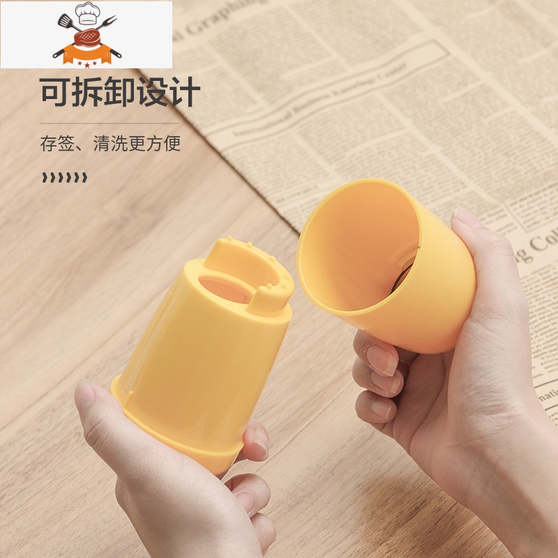 牙签盒子家用自动弹出创意客厅时尚按压式网红牙签筒轻奢北欧 敬平 象牙白+200根牙签高清大图