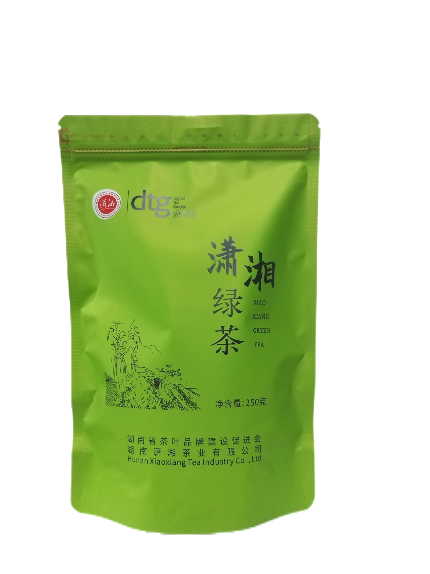 数码茶园牌潇湘绿茶250g/袋