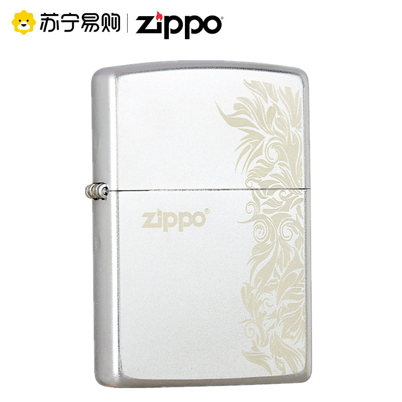 [苏宁自营]之宝Zippo打火机正版防风煤油205磨砂富贵繁花男士女士自用送礼zippo