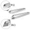 拔毛器德国不锈钢猪毛夹厨房除鸡毛拔鱼刺鱼骨夹子镊子拔鸭毛猪毛 平口夹1支装
