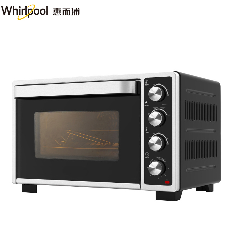 惠而浦(Whirlpool)电烤箱WTO-MP321G 家用32L大容量多功能烘焙烤箱
