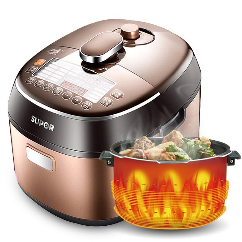 supor苏泊尔cysb50fcw11t100鲜呼吸智能电压力锅5l高压锅饭煲咖啡金