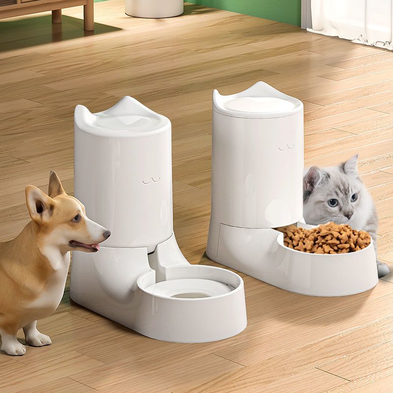 自动饮水机 猫碗猫食盆猫咪猫粮自动喂食器狗狗碗喝水饮水盆双碗饭碗宠物用品
