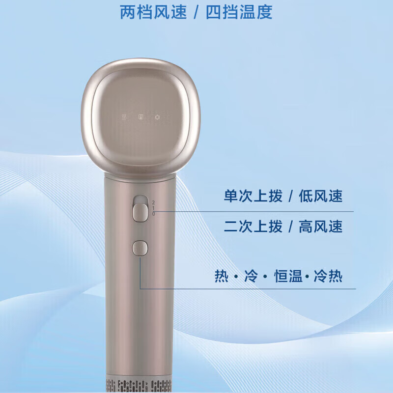 松下(Panasonic)EH-PNEGMH405 电吹风 灰紫色高清大图