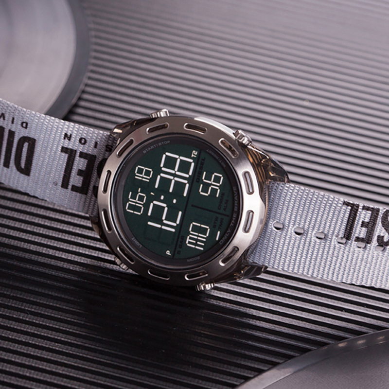 迪赛diesel手表时尚帆布带时尚运动电子表男士腕表dz1894