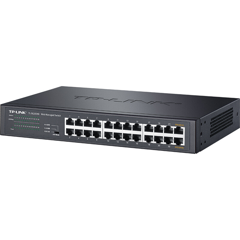 普联(TP-LINK)TL-SG2024D 24口全千兆Web网管 云管理交换机 企业级交换器 监控网络网线分线器高清大图
