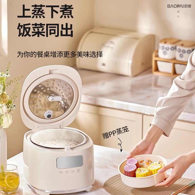 豹牌 BP-WB153 珐琅釉铸铁胆电饭煲高清大图