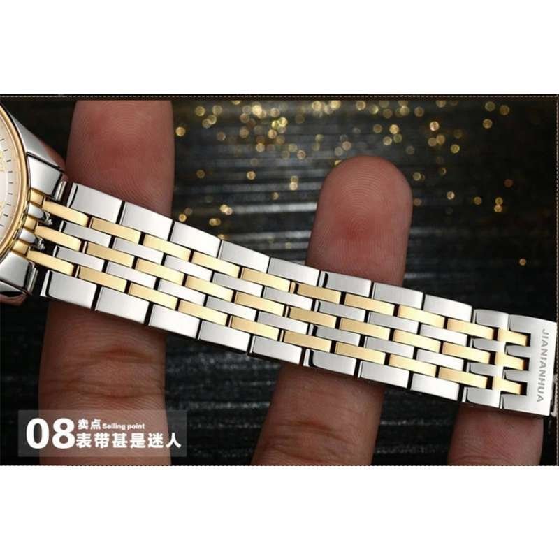 瑞士嘉年华CARNIVAL手表 新款商务系列防水男士全自动机械表 男正装时尚双日历精钢男表 精钢金属腕表8612G高清大图