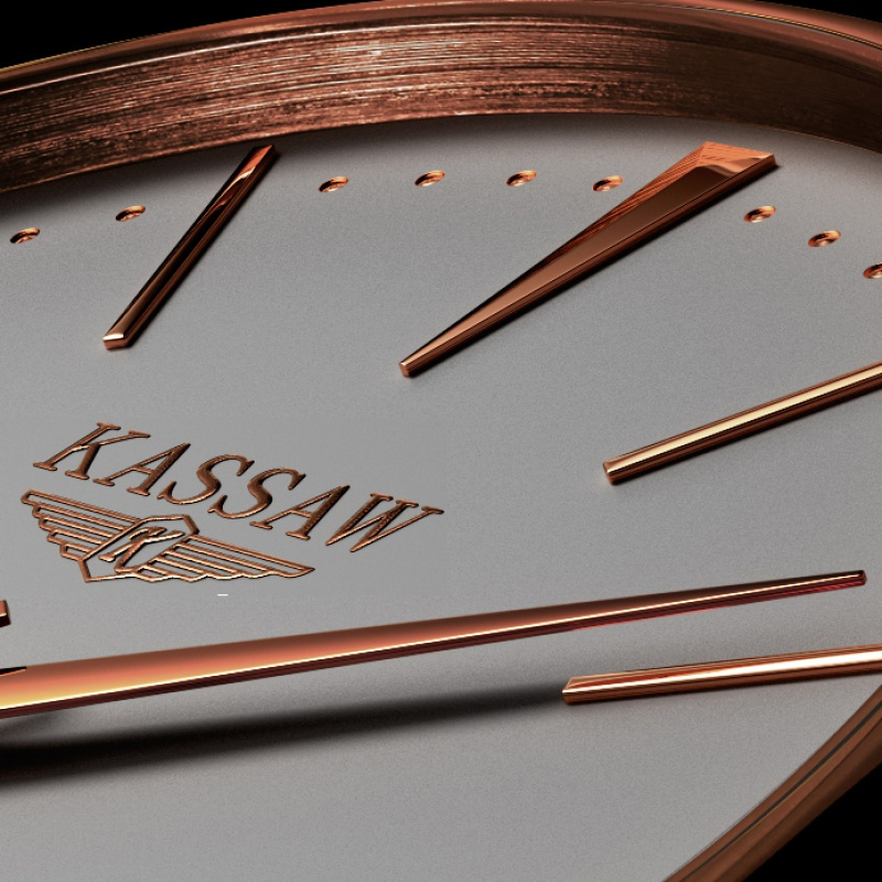 卡梭(KASSAW)手表男士自动机械表防水超薄务金表商务时尚男表K868G高清大图