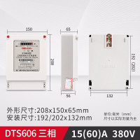 德力西 60A 三相四线电表