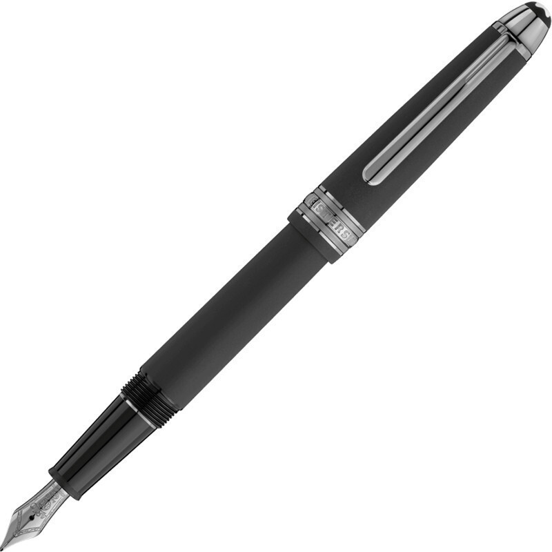 [海外直邮]MontBlanc万宝龙钢笔大班系列 劲黑经典款14K墨水笔114827