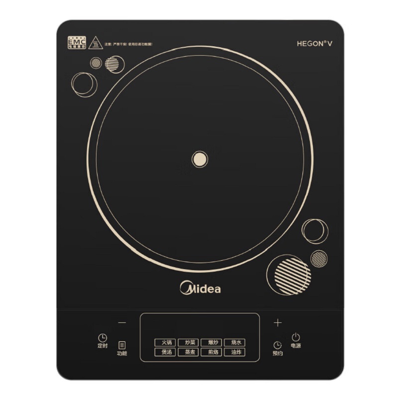 美的(Midea)家用大面板电磁炉大功率节能火锅电磁炉小型平面大火力炒菜锅一体MC-DZ03SZ高清大图