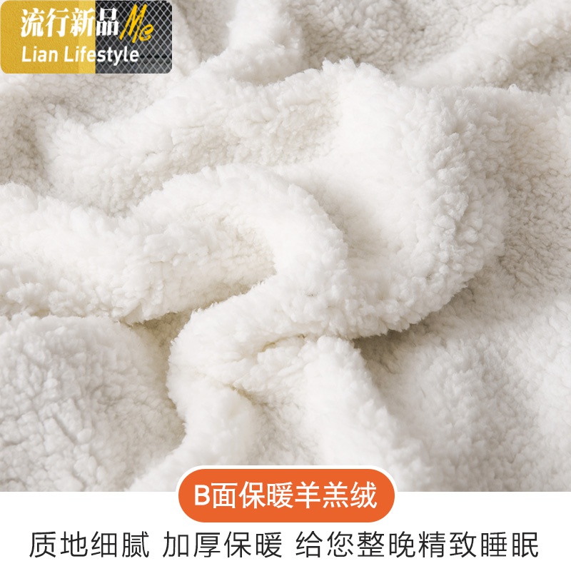 玉狐绒毛毯被子加厚冬季保暖珊瑚绒毯子法兰绒床单人宿舍学生午睡 三维工匠高清大图