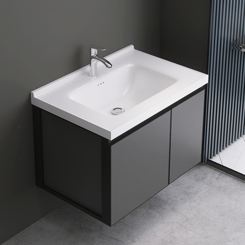 古达挂墙式洗手盆小户型卫生间岩板洗脸盆柜组合阳台洗漱台池一体简易