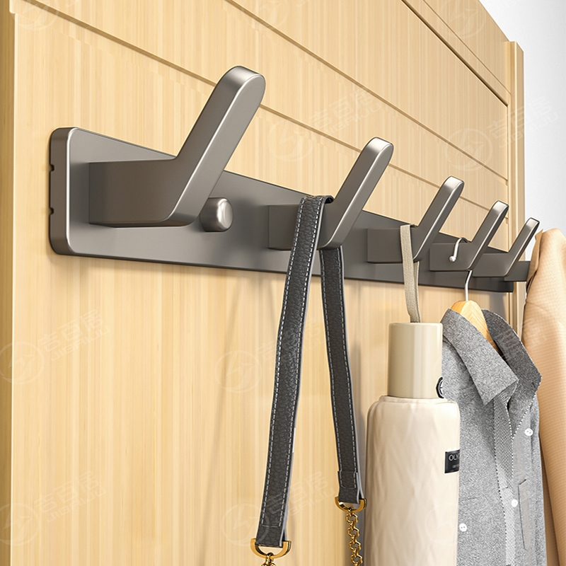 藤印象免打孔挂衣钩入户门后衣帽挂钩墙壁进门玄关衣服挂衣架壁挂式排