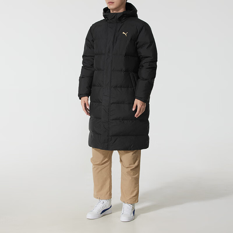 彪马(PUMA)羽绒服男装新款运动服潮流时尚防风保暖长款羽绒外套上衣691080-01 ZP高清大图