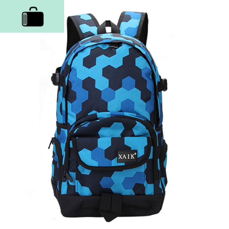 双肩包男日韩版大高中学生书包女时尚潮流男士背包学院风旅行帆布new