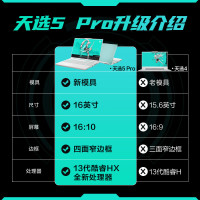 华硕(ASUS)天选5Pro 2024款 (英特尔酷睿I7-13650HX 16G 2TB RTX4050 2.5K 165Hz 灰色 定制)16英寸独显直连电竞屏游戏本笔记本电脑