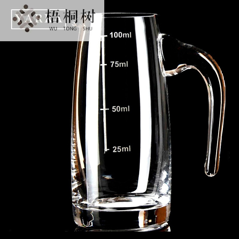 无铅水晶白酒分酒器分酒壶带刻度酒杯酒具