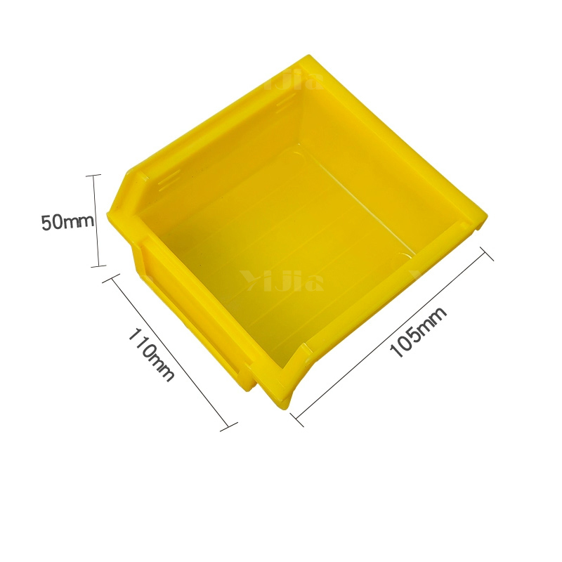 翌嘉YJ4121713 背挂式元件盒壁挂塑料物料盒 黄色 110*105*50高清大图
