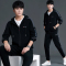NEW LAKE运动套装男装秋装2020新款秋冬季加绒休闲青少年学生卫衣男士外套卫衣