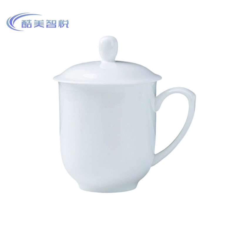 酷美智悦 陶瓷带盖茶杯400ML KM-XS716 套