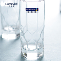 Luminarc乐美雅 八角钻石直身杯J4135玻璃水杯、水具不保温