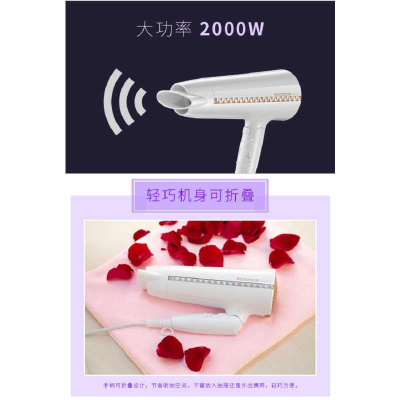 飞科（FLYCO） 电吹风机家用FH6228大功率吹风 负离子冷热风