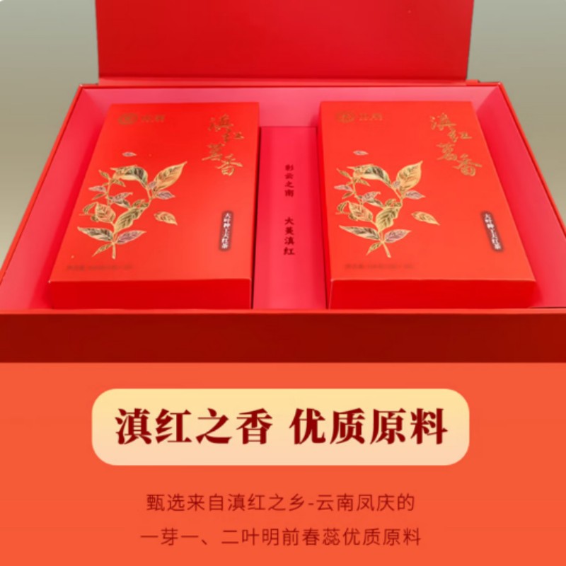 中茶滇红茗香大叶种工夫红茶礼盒 200g(5g*40包)高清大图