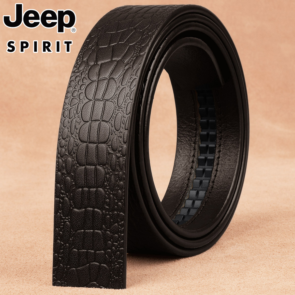 皮带男真皮不带头自动扣头层纯牛皮男士无头裤腰带条男式不男纯头 100cm 咖啡色