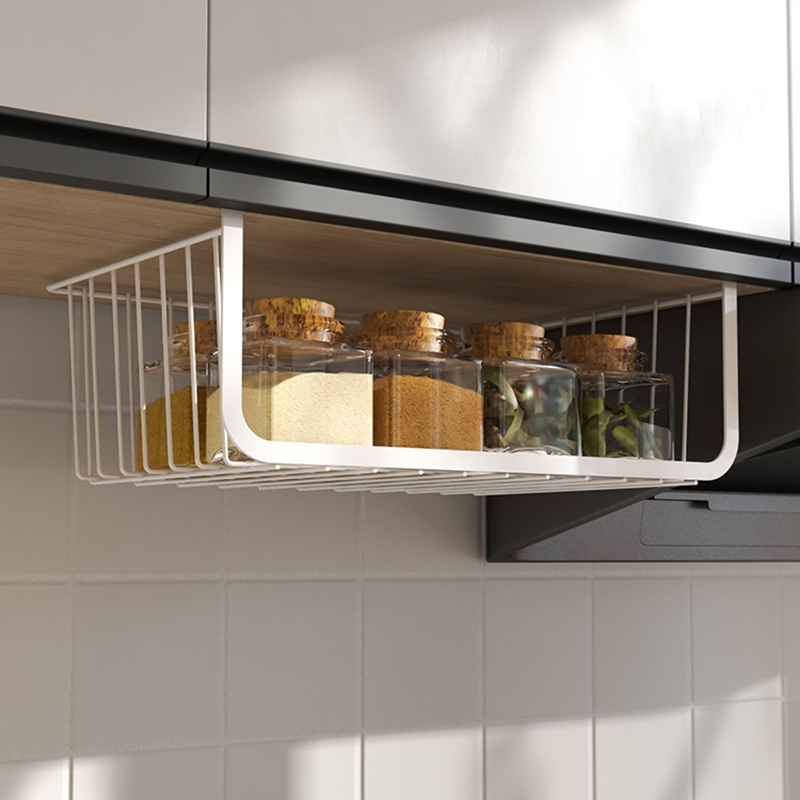 厨房挂架收纳架整理架创意满屋吊柜下挂篮柜子隔板分层架橱柜置物架