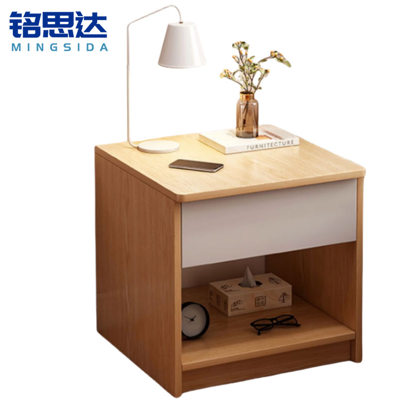 铭思达木质床头柜上抽个高清大图
