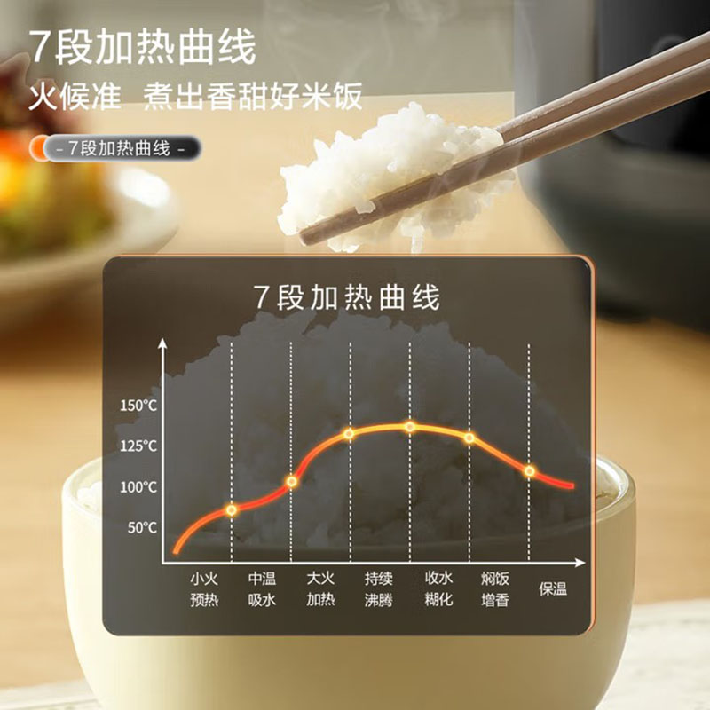 荣事达(Royalstar)微电脑家用智能电饭煲 RFB-S40Y8高清大图
