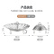美厨蒸架304不锈钢伸缩型可折叠多用蒸格MCWA5975