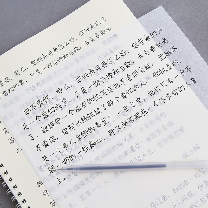学生硬笔速成行楷临摹练字帖女生字体学生小清新漂亮初学练字成人大学生高中生楷书字帖 椰风轻语 送 笔 临摹纸 书签