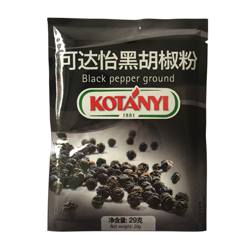可达怡kotanyi奥地利进口黑胡椒粉包29g进口牛排调料袋装烧烤胡椒粉