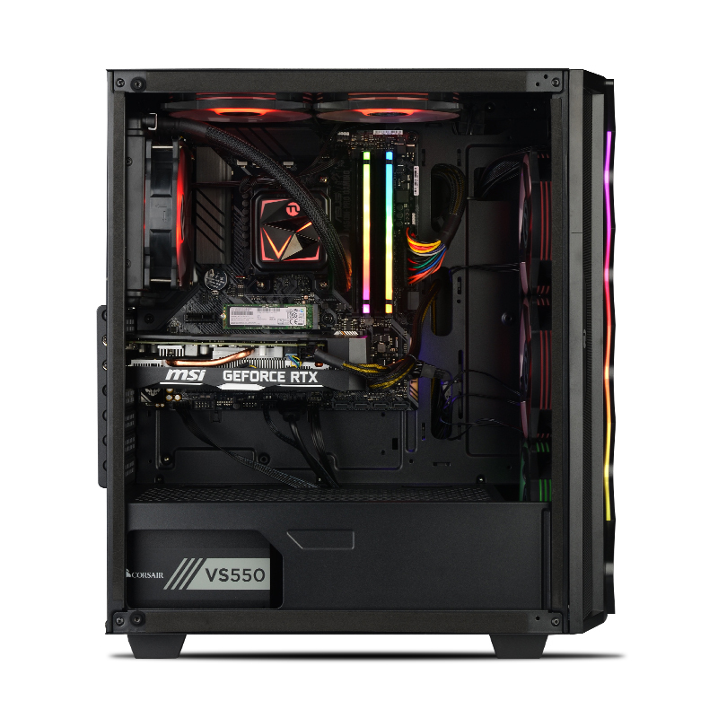 宁美国度I7 10700F/GTX1660Super台式电脑主机全套高配电竞游戏台式组装机高端DIY水冷吃鸡GTA直播主机游戏整机