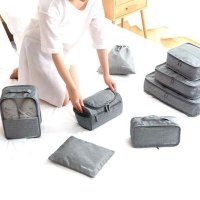 旅行出差衣物用品洗漱包行李箱收纳袋分装化妆包男旅游女便携套装生活日用收纳用品收纳包