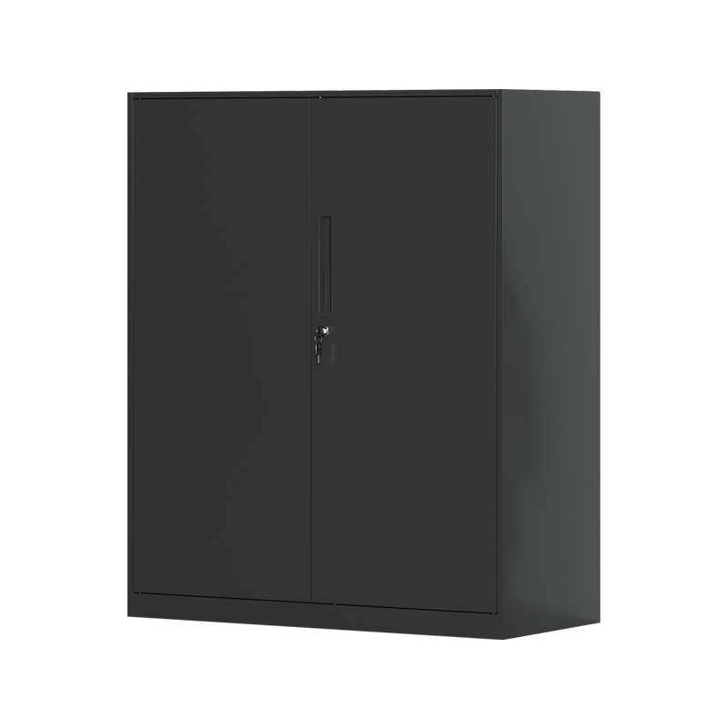 臻远 ZY-WJGC-82 文件柜窄边矮柜拆装档案柜落地书柜 760铁门黑色