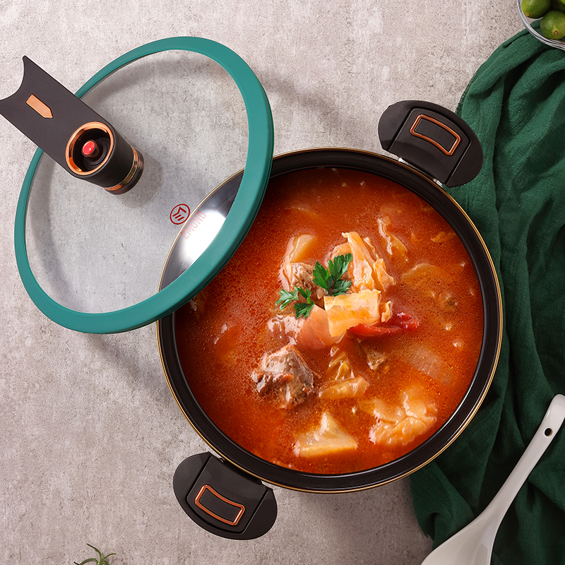 艾姆德(EMUND)珐琅微压锅 DG-FLWY27高清大图