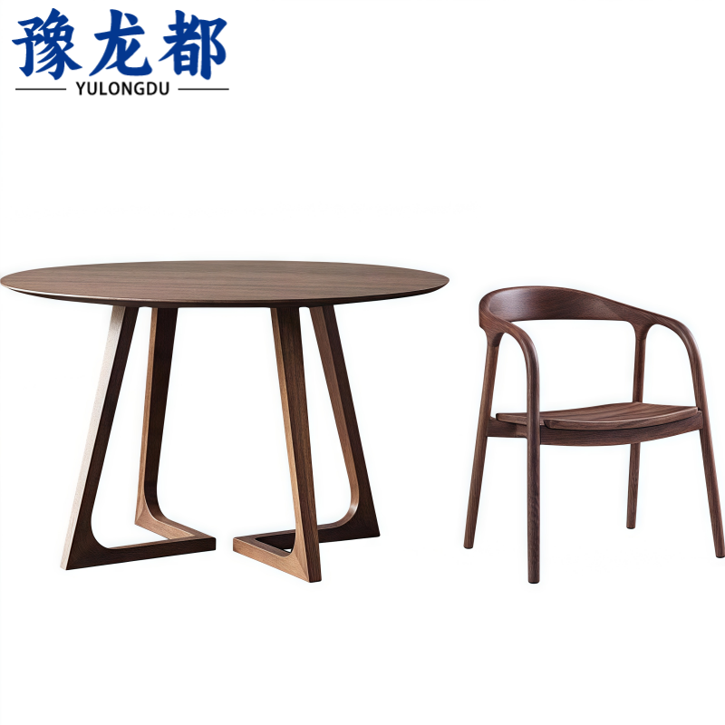 豫龙都 圆桌 一桌二椅/套