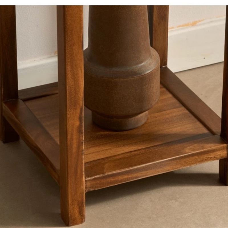 伟樽实木花架30*30*70cm个高清大图