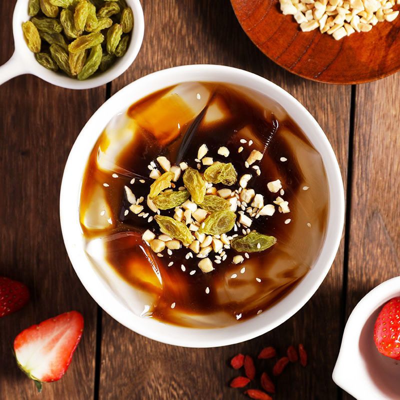 冰粉配料全套家用套餐43包料四川特色小吃冰粉水果冰粉粉钦料冷钦标准