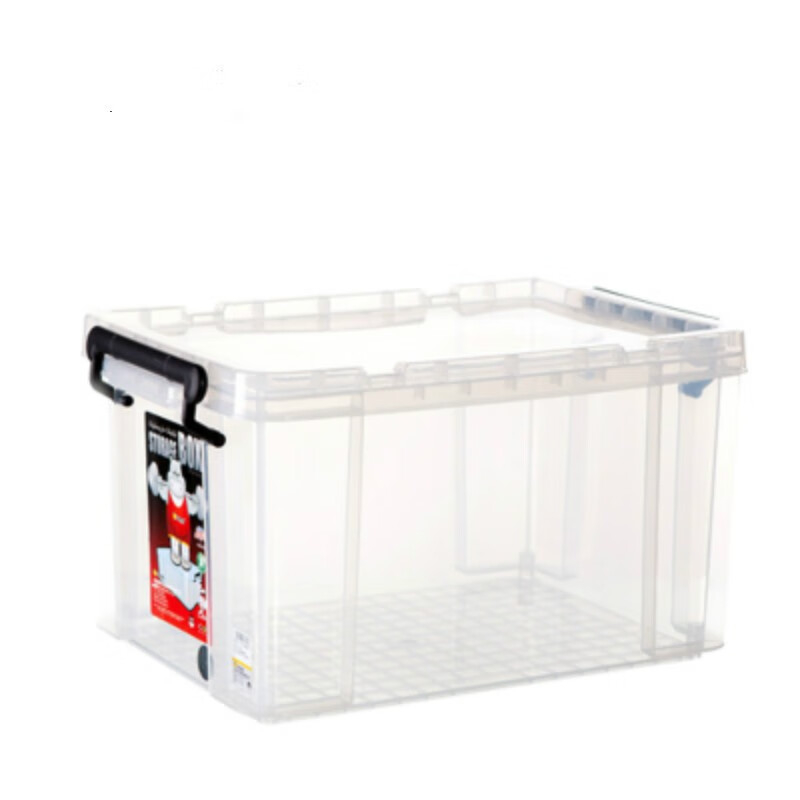 禧天龙(Citylong) X-6069大力士收纳箱(透明白)透明盒有盖衣服储物箱整理箱加厚抗压箱20L高清大图