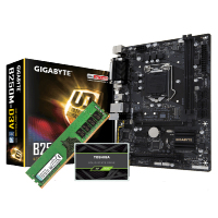 金士顿DDR4 2400 8G台式内存+技嘉B250M-D3V耐久主板+东芝TR200 240G固态硬盘套装