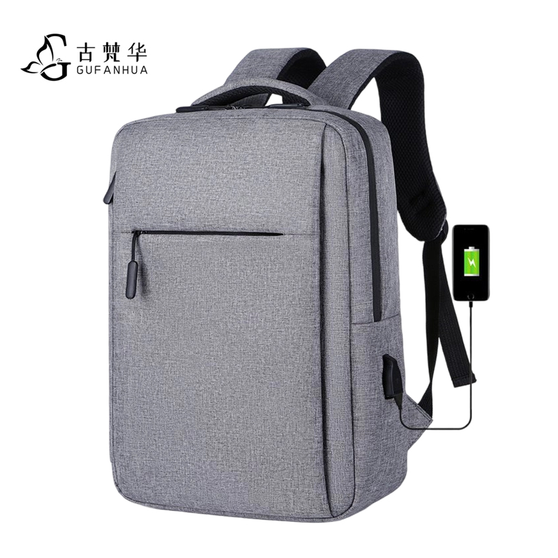 古梵华多功能背包商务电脑包usb充电双肩背包GFH2058/个高清大图