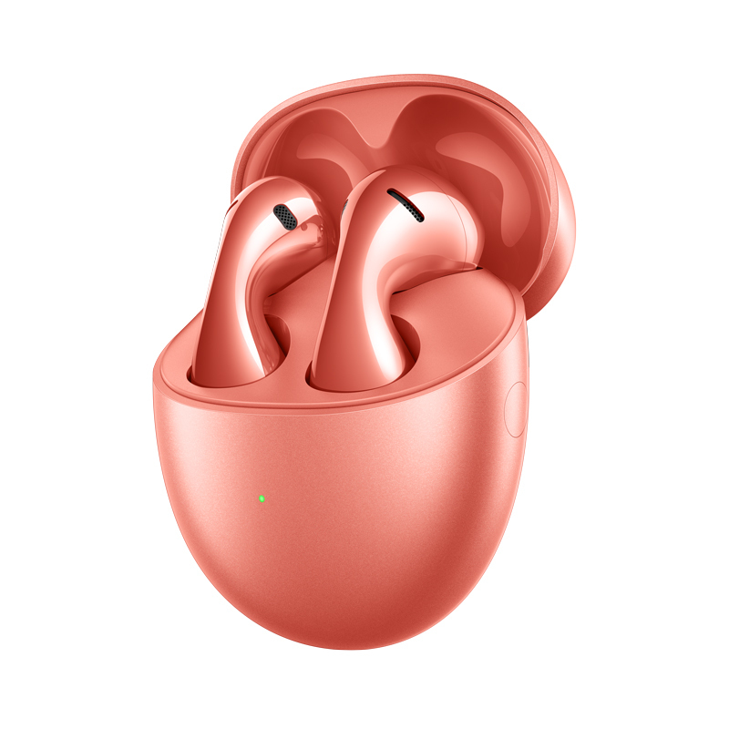 华为/HUAWEI FreeBuds 5 至臻版 珊瑚橙 真无线蓝牙运动耳机 无线充版 半入耳式 舒适降噪 超级快充