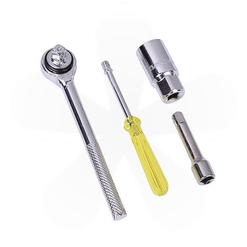 zhcy1040件套工具套筒扳手汽车摩托车维修工具棘轮扳手内六角组合套装