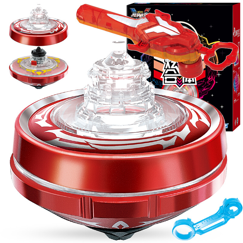 奥迪双钻飓风战魂陀螺合体双陀螺炫光加速版战神之翼烈破炎龙男孩玩具